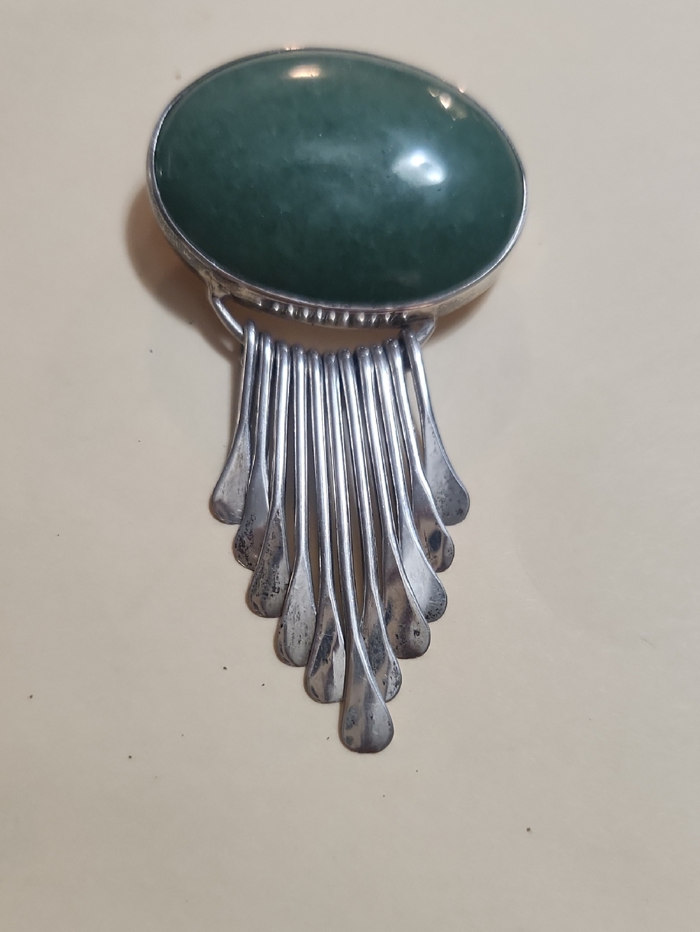 AIS Mexico Vintage Silver Brooch Pendant.